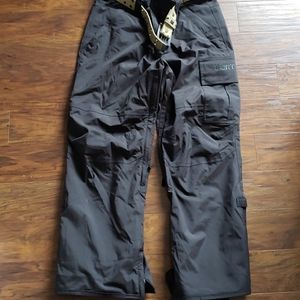 Men's Burton Poacher Snowboard Cargo Pants w/belt